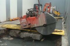 100 hp road sawing machine base 700mm deep in Amcor difficult environment