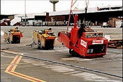 Melb Airport airside international fuel line upgrade 100 and 45 hp saws